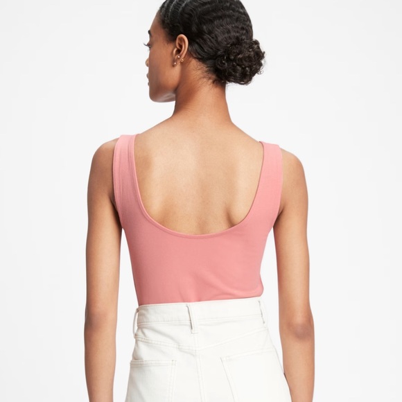 Gap Women’s Bodysuit, Basic Scoopneck Tank Top, Light “potpourri” pink, Sz M - Picture 9 of 10